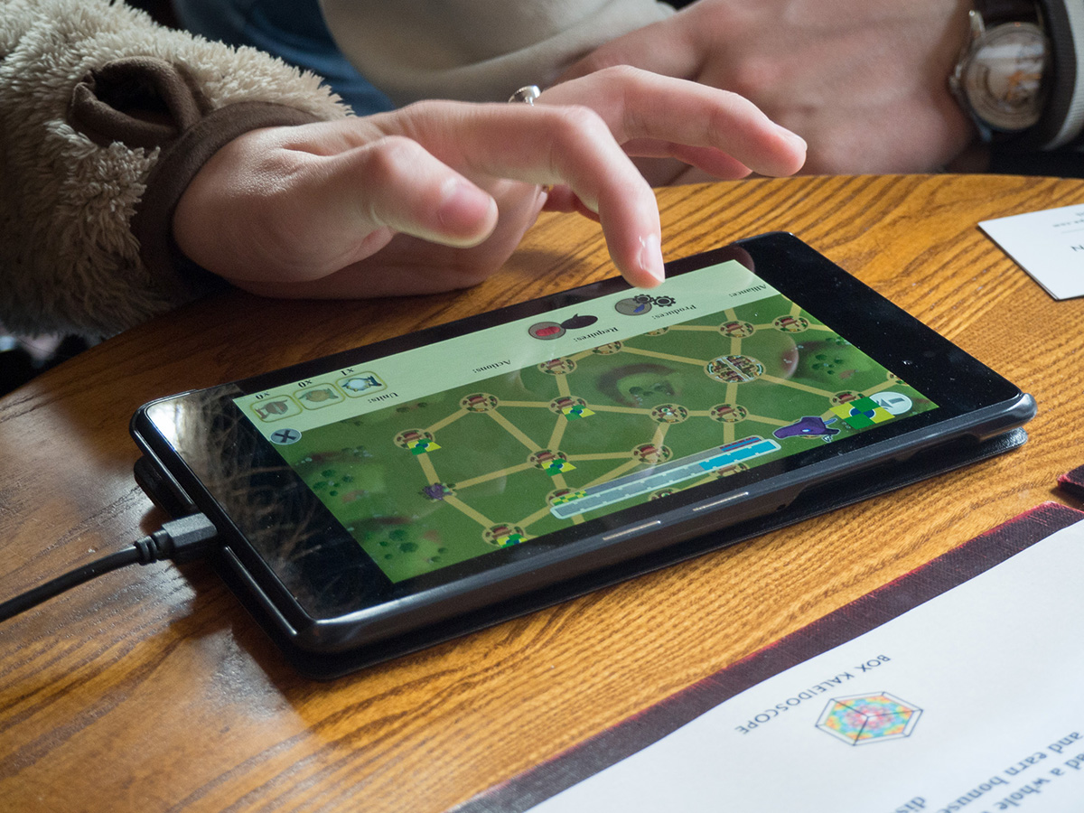 Being played on a tablet device